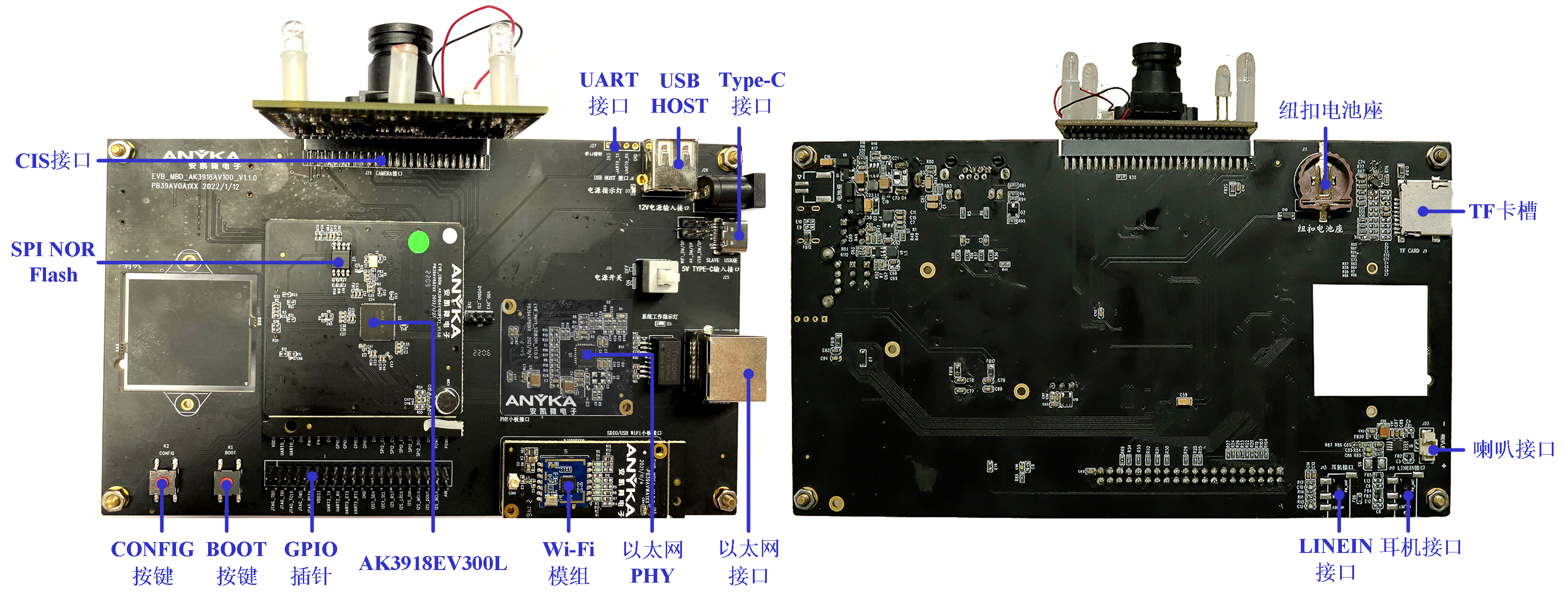 AnyCloud39EV300L開(kāi)發(fā)板套件A（2MP單目攝像機(jī)開(kāi)發(fā)板套件）